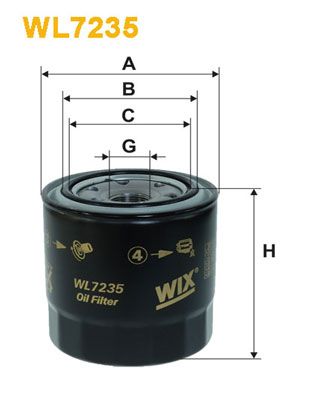 WIX FILTERS Öljynsuodatin WL7235